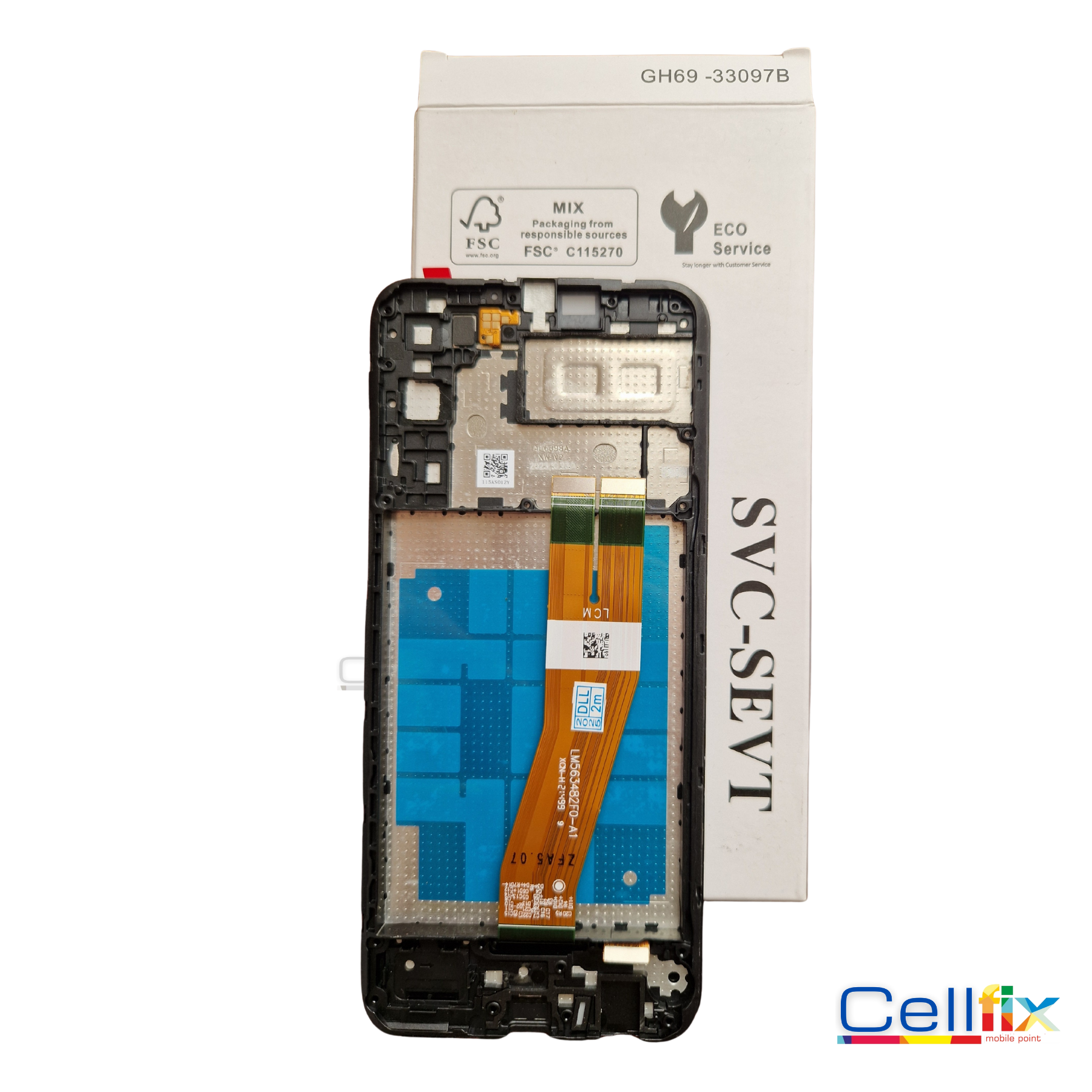 SAMSUNG A22 5G / SM-A226 BLACK (WF) LCD